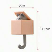 Bộ 2 móc treo tường đa năng chống thấm nước, không mối nối, hình mèo hoạt hình dễ thương, chất liệu ABS, kiểu dáng Kawaii Nhật Bản, thích hợp trang trí phòng ngủ/phòng khách/phòng tắm, trang trí Giáng sinh & Halloween, quà tặng ngày lễ, quà Giáng sinh. - Nhiều màu - Xem 13