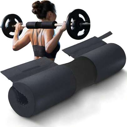 QMCZLA Almohadilla para Barra de Gimnasio, Protector de Barra para gam para Barras olímpicas o estándar, para Ejercicios en casa y en el Gimnasio, Entrenamiento de Sentadillas, Empujes de Cadera