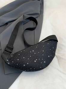 这款星形图案的腰包/胸包，采用麦穗拉链设计，简约时尚，容量大，拉链开合。适合日常使用、户外活动和骑行。配有可调节肩带，是节日送礼的理想之选。现有黑色、白色、粉色和红色可选。 - 彩色 - 查看 10