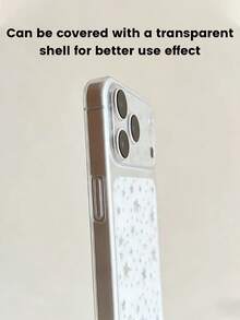 1 Stück Sternenholograpischer Laser Rückfilm, Linsengrundfilm kompatibel mit iPhone 17 Pro Max/17 Pro, DIY Herz Aufkleber Handy Schutzfolie Bildschirmschutz Essentials, geeignet für täglichen Schutz, Büro, Zuhause, täglicher Schutz Büro Zuhause Handy Bildschirmschutz Handy Zubehör wasserdicht stoßfest kratzfest - Transparent - Übersicht 8