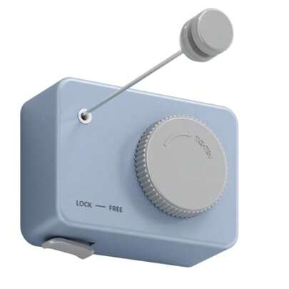 Retractable Clothesline Heavy Duty Clotheslines For Indoor And Outdoor Wall Mounted Easy Hanging Clothes Drying Laundry Line Blue