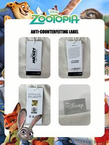 Disney 1 Pc Officially Licensed Zootopia Pattern Nick/Judy Pattern Storage Bag, Women's Cute Cartoon Handbag , Adjustable Shoulder Strap Crossbody Bag,For Women/Students,Ideal For Daily Use,Casual Outings, Shopping ﻿ - Multicolor - View 3