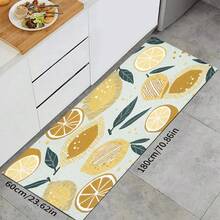 1pc Lemon Pattern Diatomaceous Earth Absorbent Drying Mat, Kitchen Countertop Drain Mat, Coffee Machine Mat, Pour Over Coffee Pot Mat, Bowl Dish Cup Drying Mat, Non-Slip Backing Heat-Resistant Kitchen Mat, Dining Table Mat, Breakfast Mat, Washing Machine Mat, Home Kitchen Dining Table Coffee Shop Bar Decor Mat, Holiday Party Housewarming Gift - Multicolor - View 12
