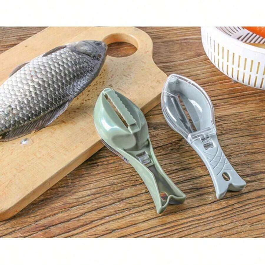 High-Resistant ABS Plastic Fish Cleaning With Integrated Scale Technology A Modern And Hygienic Kitchen In Mexico And United States Professional Grade Utensil 2026 Made With Polymers That Guarantee Uniform File Without Damaging Quality Of Fish Meat Cutting-Design With Non-Slip Handle That Provides Total Safety During Use On Wet Surfaces, Avoiding Risks Of Cuts Highly Valued Product Housewives Seeking Quality And Speed In Preparation Of Traditional Seafood Recipes Superior Quality That Resists Constant Use And Dishwasher Washing Without Losing Its Aesthetics Or Its Impeccable Scratching Capacity Essential Accessory Those Who Value Practicality Of A That Cleans In Seconds Providing A More Organized Kitchen Environment Daily. - Cyan - View 1