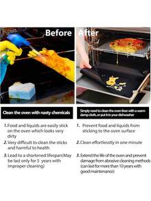 Rollo de forro extragrande para horno, estufas y parrillas, de 16 x 75 pulgadas, corte personalizado a medida, grueso y resistente, tapete de hornear de teflón antiadherente con protector reutilizable,40808173 - Rojo violeta - Ver 2