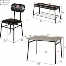 Bench Table - رمادي رخامي - مشاهدة 4