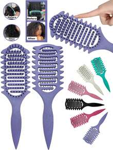 Lightweight Curly Hair Brush – Vent Design For Fast Drying, Curl Defining & Gentle Styling, Great For Summer, Travel & Everyday Use - Mint Green - View 10