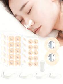 60/30/10 件装，包含磁条、鼻贴和口鼻贴。增加氧气摄入，减少打鼾，改善睡眠质量，轻便防汗，是送给家人、朋友和爱人的理想礼物。 - 1件裝 - 查看 5