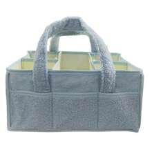 New Plush Baby Diaper Storage Bag, Large Capacity Diaper Changing Pad Organizer, Travel Mommy Bag - Multicolor - View 8