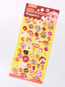 3D卡通浮雕贴纸，可爱动物图案，水晶DIY装饰贴纸，适用于剪贴簿、计划本、日记本、笔记本、笔记本电脑、手机壳等。带有凸起的透明动物图案，是装饰智能手机壳或笔记本的理想选择。 - 彩色 - 查看 10