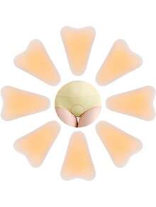 1 pieza Cubierta de dedos del pie con corrector mejorada para mujeres, almohadillas de silicona reutilizables y adhesivas con diseño sin bultos, inserto anti-camel para traje de baño, leggings de yoga, ajuste cómodo - Naranja - Ver 1