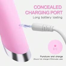 Unisex Pink Rechargeable Silicone Facial Cleansing Brush With Heat Massage End Vibrating Exfoliator Waterproof Face Scrubber For Deep Cleaning Women Men Daily Skincare Tools - 粉色 - 查看 8