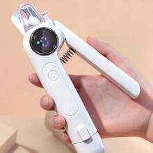 ENSSU 二合一宠物指甲钳和磨甲器，带LED灯，电动宠物指甲修剪器，适用于小型、中型和大型犬猫，智能LED显示屏，3档可调速度，USB充电，低噪音，专业宠物美容工具套装，适用于各种体型的宠物。 - 彩色 - 查看 3
