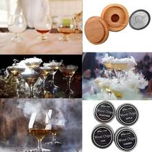 Ahumador de Cocteles, Kit Ahumador Cocteles con 8 Sabores, Antorcha de Cocina,3 Piedras de Whisky de Acero Inoxidable,Cepillo, Cuchara para Infusor de Cócteles Bourbon Whisky Frutos Secos Queso - Negro - Ver 7