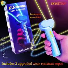 SKYQITIAN Luminous Rope Launcher, A Handheld Electric Toy For Cats And Dogs, A Parent-Child Game, And A Stress-Relieving Rope Pusher. - màu xanh lá - Xem 1