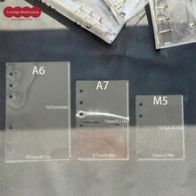 10pcs/Bag A6/A7/M5 Sticker Book Refill Pages, Thick Hard Cover Sticker Notebook Refills, Sticker Notebook Dividers, PP Material, Suitable For Sticker Books, Notebooks, Budget Planners, Scrapbooking, Crystal Bubble Stickers, Back To School Supplies, Student & Office Supplies, Christmas & New Year Gifts - Clear - View 6