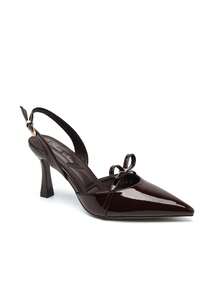 Bello Star Women's High Heels, Stylish Pointed Toe, Elegant, Versatile For Commuting, Slimming And Flattering To The Legs. - Brown - View 3