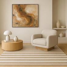 Mandacaru Cotton Living Room Rug 1.50m - Màu be - Xem 3