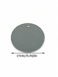6/4/2-Pack Silicone Heat Resistant Placemats - Round Non-Slip Pot Holder Mats For Kitchen Countertops & Dining Tables, Multi-Purpose Hot Pad Trivets For Hot Dishes, Outdoor Picnics & BBQ Use - 6pcs - 查看 8