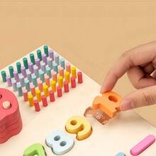 5-In-1 Wooden Fishing Game, Children's Educational Toy, Improves Focus, Cartoon Design, Children's Board Game & Puzzle Set - Multicolor - View 8