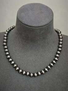 High Quality Women's Vintage European & American Bohemian Style Western Pearl Layered Necklace Set, Each Length Can Be Purchased Separately, Best Layered Effect, Suitable For Daily Wear Or Gatherings - Antique Silver - View 11