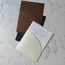 10Pcs Pocket-Style Wedding Invitation Envelope, 5x7 Inches, High-Quality Paper, Suitable For Engagements, Baptisms, Birthdays, And More – Multiple Pockets, Versatile DIY Invitation Envelope, Wedding Gift - Multicolor - View 2