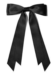 5pcs/1pc Ladies Elegant Street Style Retro Palace Chic High Quality Minimalist Fashion Large 24cm/9.45in Black/White/Beige/Pink/Coffee Double-Deck Bowknot Barrette, Suitable For Women Everyday/Holiday/Work Wear Alligator Hair Clip Hair Accessories Claw Clips Hair Claws Hair Barrettes, Winter Outfit For Women, Bows, Cute, Valentines Accessories, Head Accessories, Hairpin - Multicolor - View 12