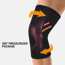 AA MASEDA 1pc Non-Slip Knee Pad, Knee Joint Support Sleeve, Comfortable Breathable, Suitable For Sports, Daily Life And Work - Black - View 6