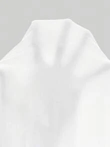 Blazique Women's Sportswear Casual Tight-Fitting Polo Collar V-Neck Long Sleeve Top Spring - White - View 3