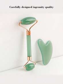 1pc/Set Heart-Shaped Dual Head Roller Massager, Eye And Face Massage Tool - Multicolor - View 5