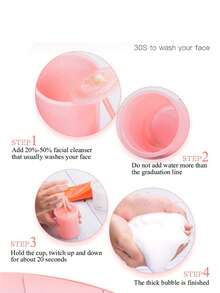 洁面泡沫制造器，泡沫洁面机，洁面泡沫制造器，棉花糖泡沫制造器，护肤，深层清洁面部工具，家用和旅行两用 - 彩色 - 查看 4