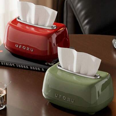 Hộp đựng khăn giấy cao cấp kiểu cổ điển, hộp đựng khăn giấy phòng khách, hộp đựng khăn giấy trang nhã cho phòng ngủ, tiền sảnh, bàn trà, bàn làm việc, hộp sắp xếp khăn giấy phòng khách.