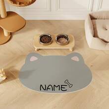 Customized Pet Feeding Mat - Quick Drying, Anti-Slip Cat Bowl Mat, Customizable With Your Pet's Name, Nordic Design Dog Rug - Multicolor - View 7