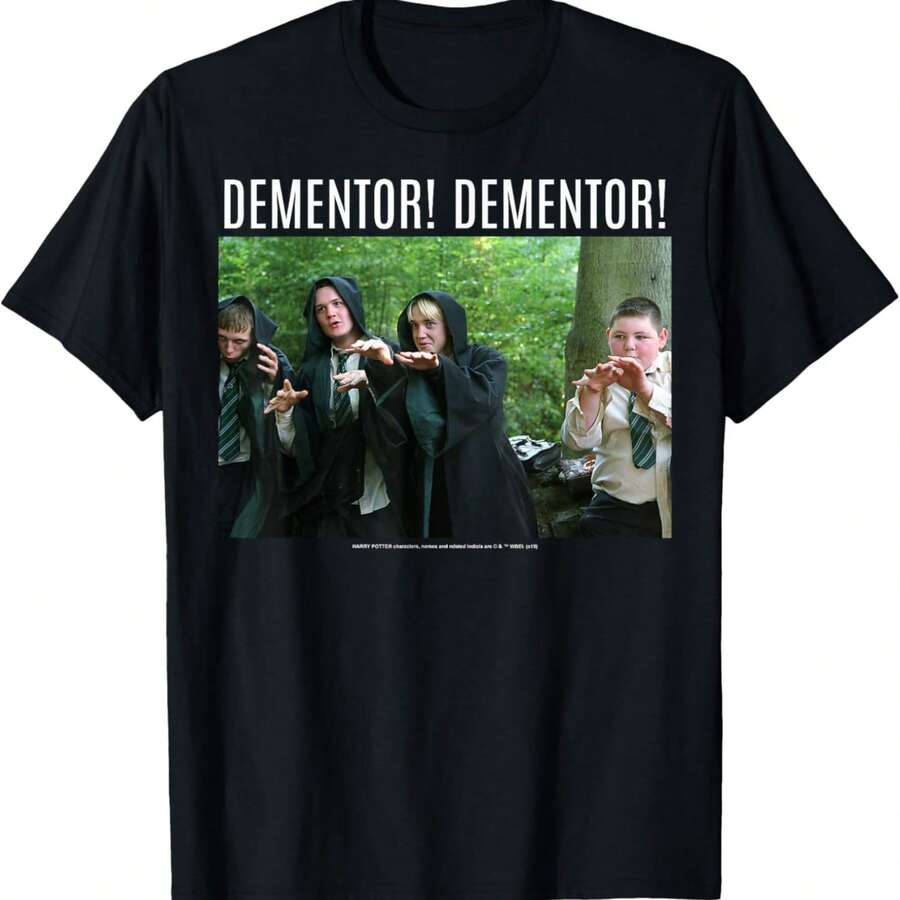 Harrys Potters Dracos Malfoys Dementor Dementor Portrait T-Shirt - màu đen - Xem 1