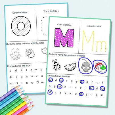 ABC Tracing & Writing Book – Uppercase/Lowercase Letter Practice, Stroke Guides And Repeating Writing Lines, Builds Letter Recognition And Early Literacy Skills