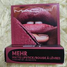 MAC Smooth Texture Lipstick, Matte Finish Lipstick, Long Lasting Lipstick - #608 MEHR - View 3