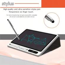 Electronic Notebook With 10-Inch LCD Writing Tablet And PU Protective Case, Erasable Drawing Tablet, Suitable For Use In The Home Office By Adults. - Black - View 4