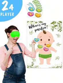 Cadeaux et décorations multifonctionnels pour fêtes - Jouets et affiches de jeux de fête, fournitures pour baby shower, jeux pour garçons et filles, jeux pour enfants, autocollants pour téléphone, et décorations et accessoires d'ambiance pour anniversaires, mariages, enterrements de vie de jeune fille et plus encore - forme - Voir 3