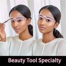 5pcs Eyebrow Shaping Kit - Adjustable Wearable Eyebrow Stencil With Eyebrow Pencil, Suitable For Eyebrow Shaping And Makeup Beginners, Plastic Eyebrow Template Helps You Easily Create Perfect Eyebrows - Multicolor - View 8
