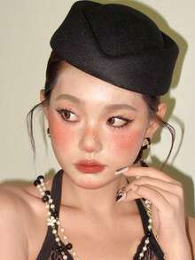 1 chiếc mũ beret mini giả nỉ dành cho nữ: Mũ beret kiểu cổ điển thanh lịch, lý tưởng cho đám cưới, lễ cưới, tiệc trà nhà thờ, tiệc cocktail, mũ hộp, mũ đội mùa đông, mùa hè, bãi biển, kỳ nghỉ, du lịch. - Nhiều màu - Xem 4