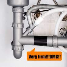 Multi-Purpose Waterproof Patch Tape - 60" Long, 2" Or 4" Wide. Instantly Repair Leaks In Pipes, Buckets, Tents, Umbrellas. Strong Adhesive, Black & White. - Multicolor - View 3