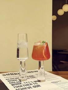 水晶红酒杯、葡萄酒杯、复古水晶香槟杯、透明咖啡杯、玻璃冰淇淋杯 - 透明色 - 查看 13