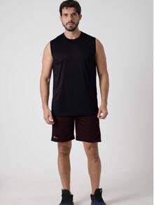 Kit Of 3 Plus Size Dry Fit Bermuda Shorts For Gym And Workout - 鉛/葡萄酒/綠色 - 查看 4