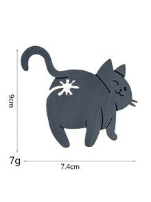 1个猫屁股造型面包夹 - 3D打印趣味厨房工具，塑料袋夹，可爱动物收纳配件，创意家居装饰礼品，轻巧设计，宠物爱好者必备。面包袋夹，零食袋封口夹。 - 彩色 - 查看 8