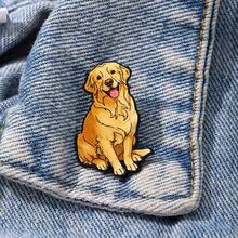 Broșă emailată Golden Retriever, broșe decorative la modă, ornamente, rever, geantă, insigne, bijuterii, cadouri - Multicolor - Vizualizare 5
