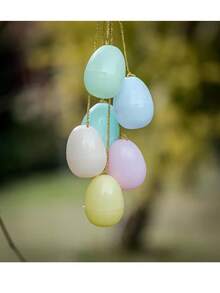 10 quả trứng Phục Sinh màu pastel, trứng Phục Sinh rỗng ruột có thể đổ đầy, trứng nhựa nhiều màu sắc dùng cho trò chơi săn trứng Phục Sinh, quà tặng tiệc tùng, đồ trang trí giỏ quà, giải thưởng trò chơi, trang trí nhà cửa ngày lễ, trang trí mùa xuân (Màu ngẫu nhiên) - Nhiều kiểu dáng - Xem 5