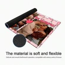 Customized Couple Four Photo Mouse Pad | Personalized Desktop Decoration With Anti Slip Rubber Sole And Durable Polyester Fabric, Suitable For Home, Office Or Gaming Scenes, Perfect Valentine's Day Gift - Multicolor - View 8