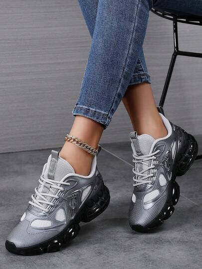 男女通用休闲复古运动训练鞋，学生休闲运动滑板鞋，女士户外跑步运动鞋