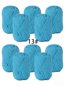 EDCUEBE7 10pcs/Set Premium Acrylic Yarn Kit, Soft Milk Cotton Yarn Suitable For Crochet & Knitting Beginners, Ideal For DIY Dolls, Sweaters, Hats, Scarves, Shawls, Home Decor, Each Skein 25g - Soft & Durable, Perfect For DIY Knitting & Crochet Projects, Great For Making Scarves, Hats, Gloves, Blankets And Crafts. - Multicolor - View 14