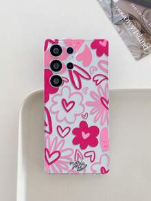 1个心形花朵图案透明软TPU手机壳，防摔防刮防指纹，摄像头开孔精准，兼容三星、Pixel、Infinix、Redmi等品牌手机 - 彩色 - 查看 3